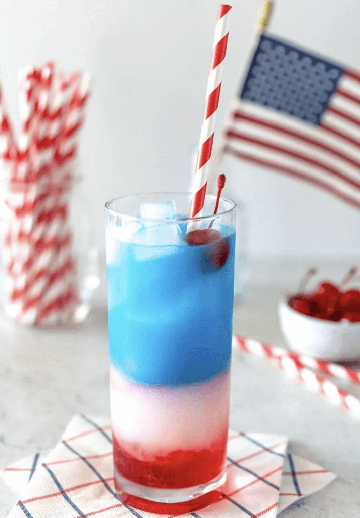 Red, White & Blue drink